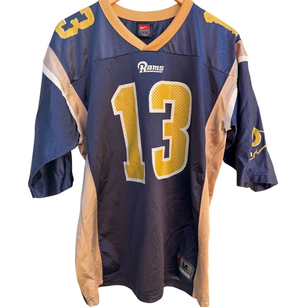 Nike St Louis Rams Kurt Warner Jersey Mens Medium #13 NFL Vintage